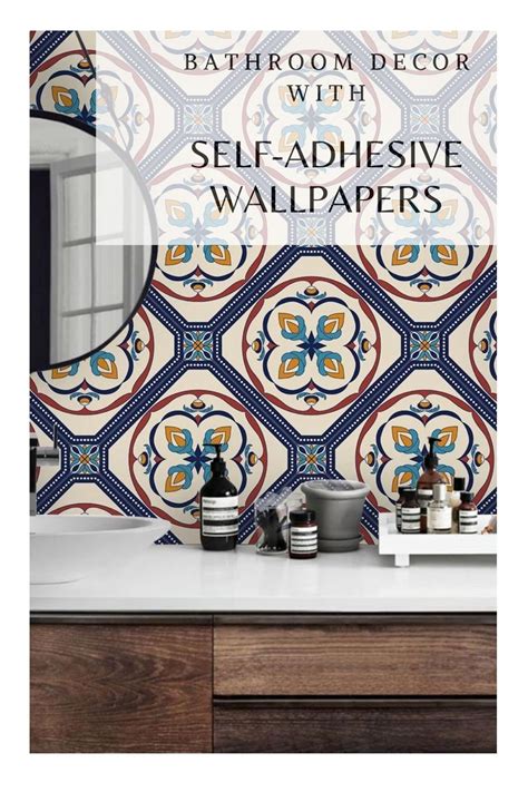 adhesive wallpaper for bathroom